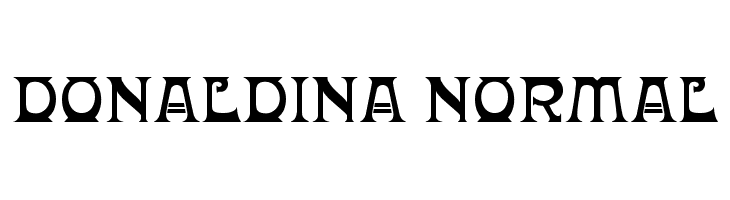 Donaldina Normal  font caratteri gratis
