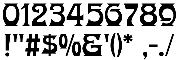 Donaldina Normal Font OTHER CHARS
