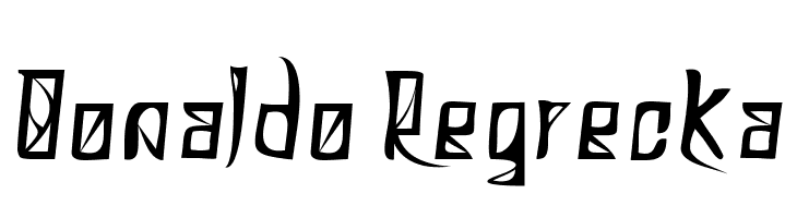 Donaldo Regrecka  Free Fonts Download