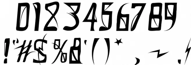 Donaldo Regrecka Font OTHER CHARS