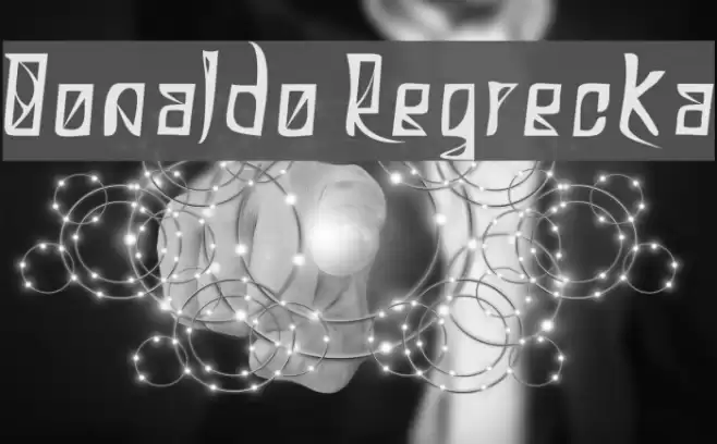 Donaldo Regrecka Font examples