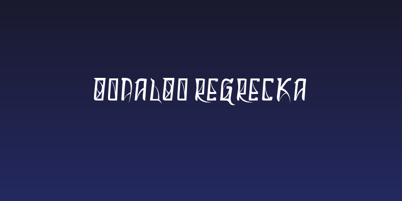 Donaldo Regrecka Social Header