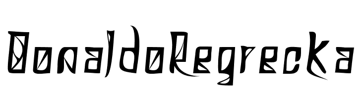 DonaldoRegrecka  font caratteri gratis