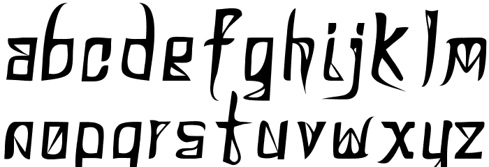 DonaldoRegrecka Font LOWERCASE