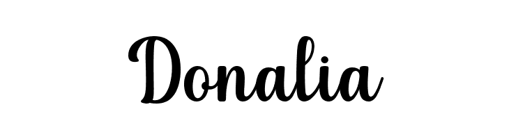 Donalia  Frei Schriftart Herunterladen