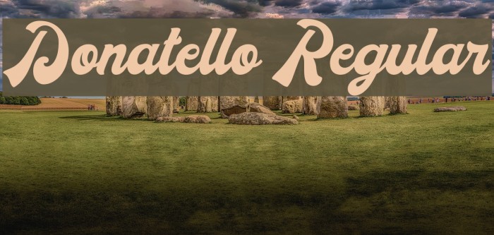 Donatello Regular Font examples