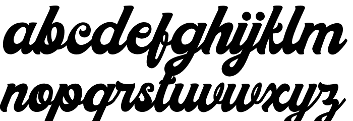 Donatello Regular Font LOWERCASE