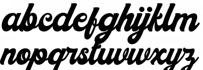 Donatello Regular फ़ॉन्ट लोअरकेस