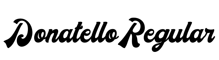 DonatelloRegular  font caratteri gratis