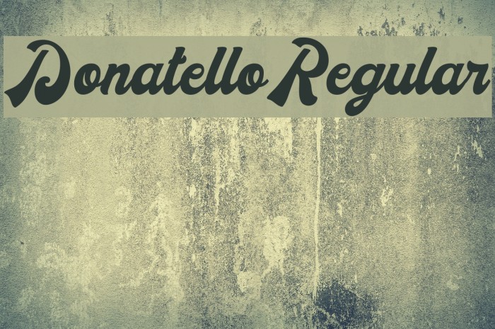 DonatelloRegular Font examples