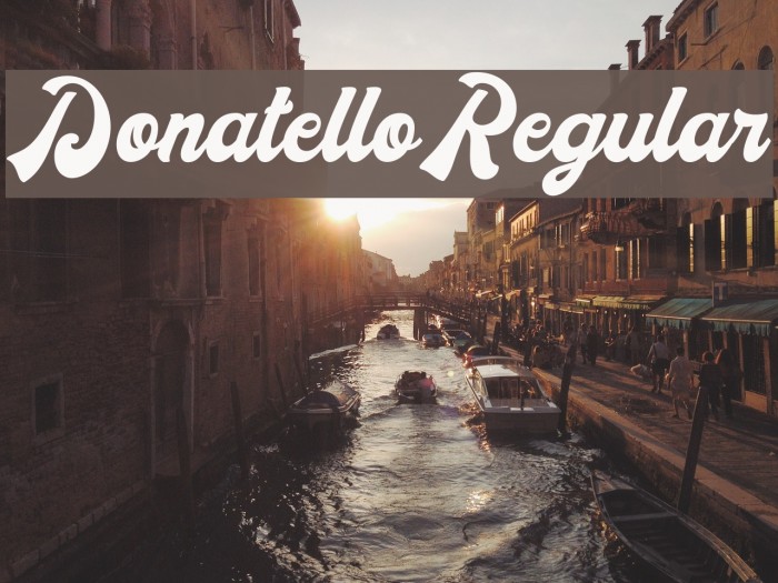 DonatelloRegular Font examples