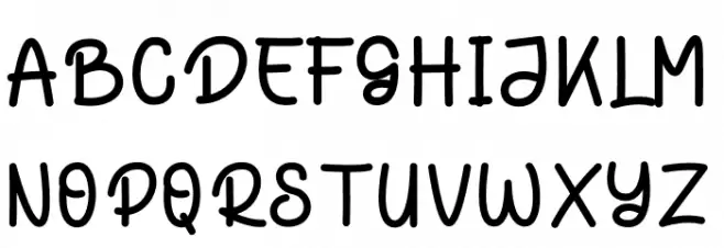 Donathe 字体 大写