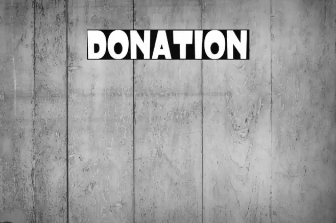Donation Font examples