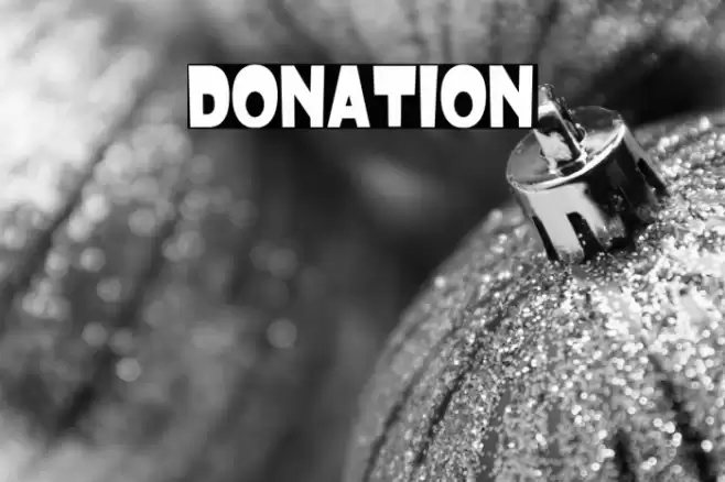 Donation Font examples