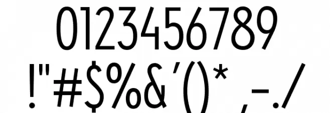 Donau Uppercase Neue Font OTHER CHARS