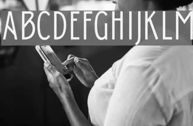 Donau Uppercase Neue Font examples