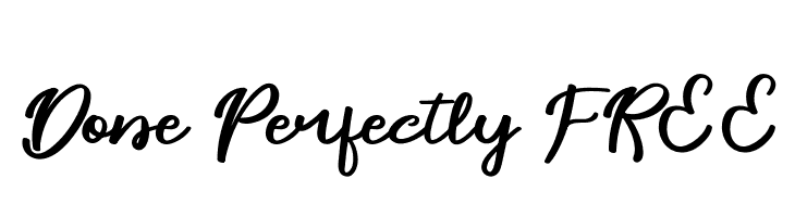 Done Perfectly FREE  Frei Schriftart Herunterladen