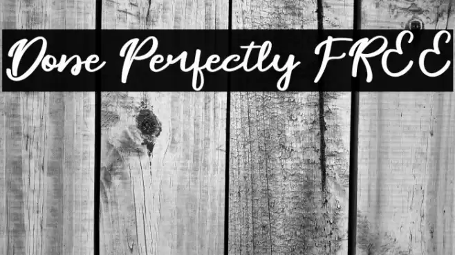 Done Perfectly FREE Font examples