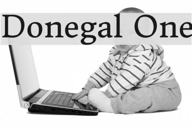 Donegal One Schriftart examples