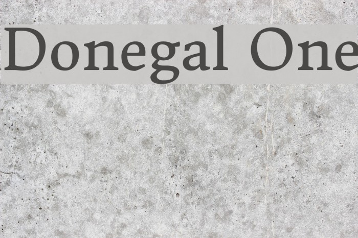 Donegal One Font examples