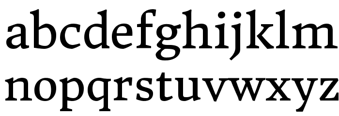 Donegal One Font LOWERCASE