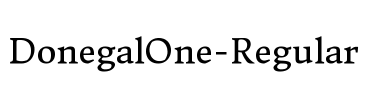 DonegalOne-Regular Font