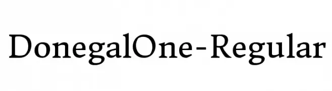 DonegalOne-Regular  フリーフォントのダウンロード