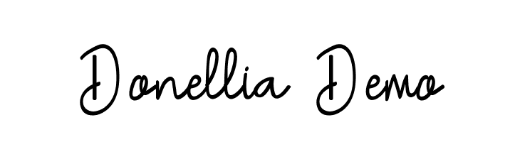 Donellia Demo  Fuentes Gratis Descargar