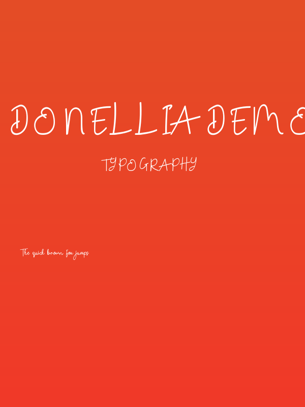Donellia Demo Poster
