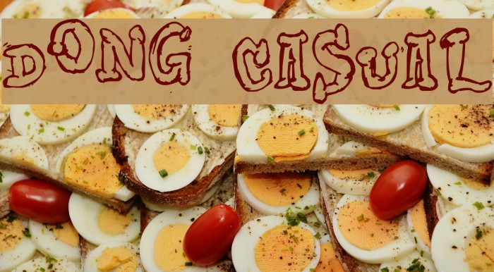 Dong Casual Font examples