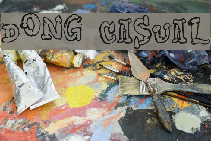 Dong Casual Font examples