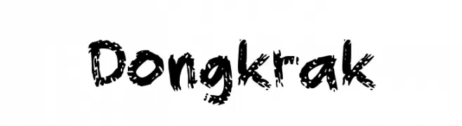Dongkrak  フリーフォントのダウンロード