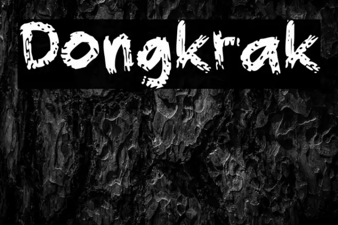 Dongkrak Font examples