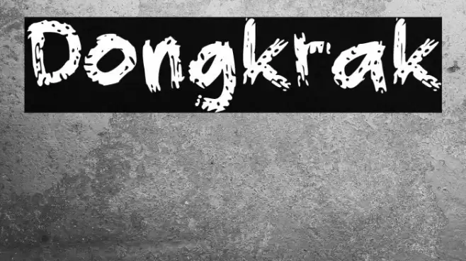 Dongkrak Font examples