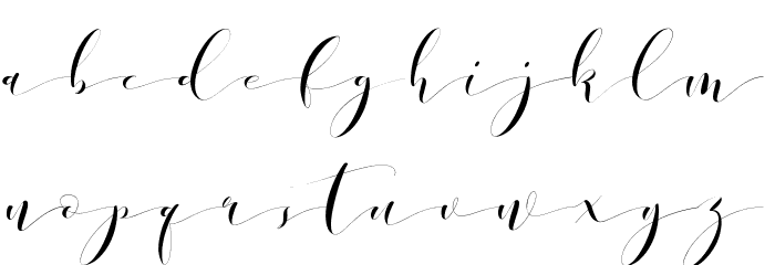 DonitaHandscriptDemo Font LOWERCASE