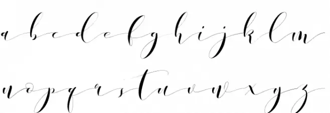 DonitaHandscriptDemo Font Litere mici