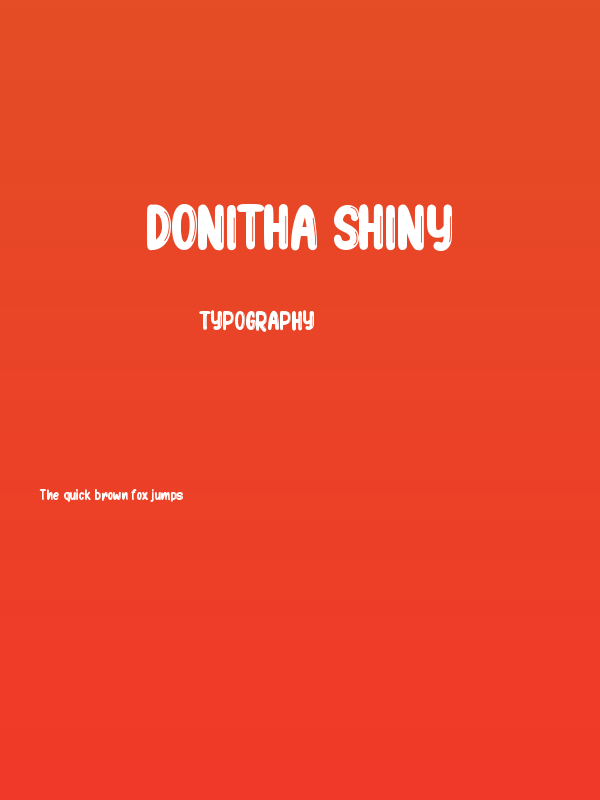 Donitha Shiny Poster