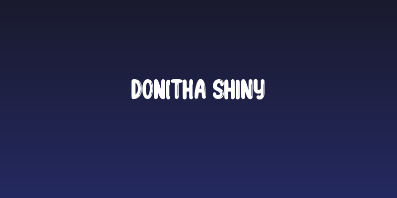 Donitha Shiny Social Header