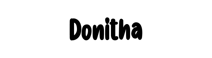 Donitha  नि: शुल्क फ़ॉन्ट्स डाउनलोड