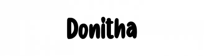 Donitha  フリーフォントのダウンロード