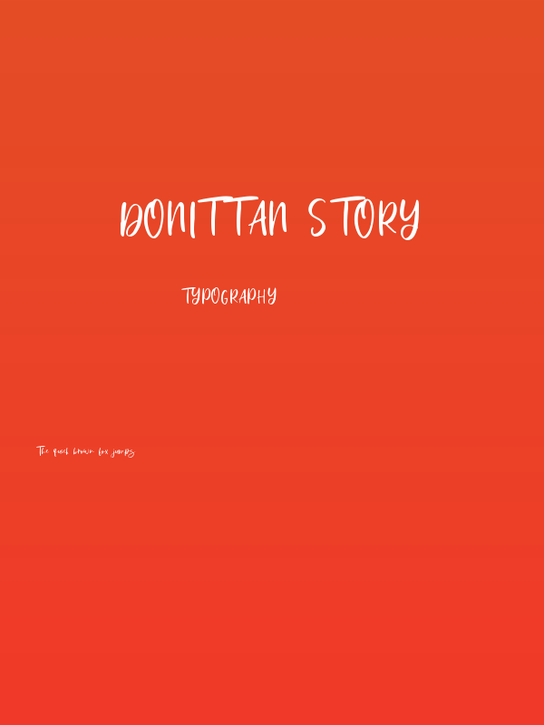 Donittan Story Poster