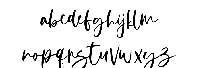 Donittan Story Font LOWERCASE