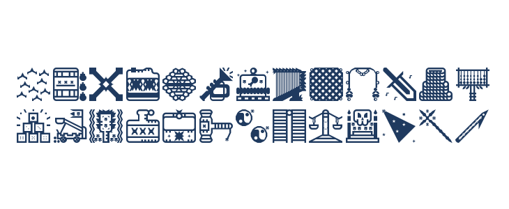 Donjonikons Regular Lowercase