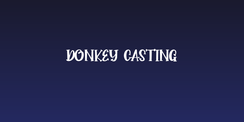 Donkey Casting Social Header