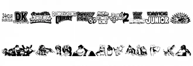 Donkey Kong World Font OTHER CHARS