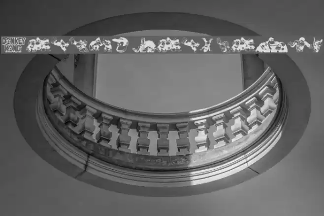 Donkey Kong World Font examples