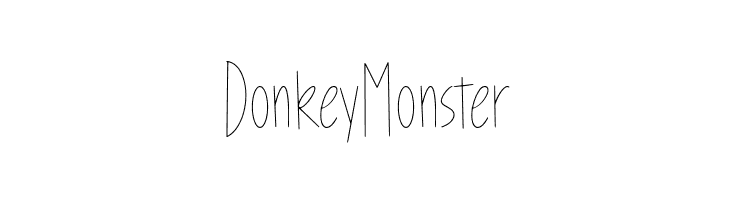 Donkey Monster  免费字体下载