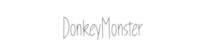 Donkey Monster  フリーフォントのダウンロード