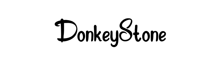 Donkey Stone  font caratteri gratis