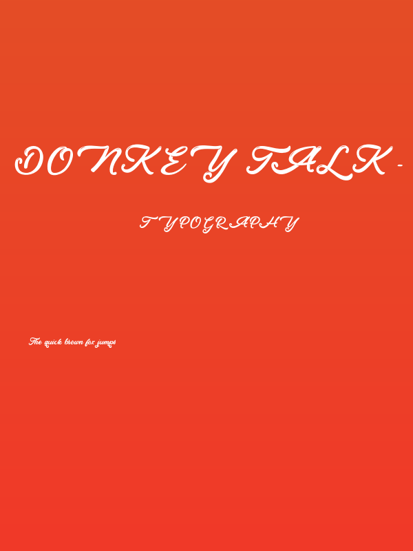 Donkey Talk - Personal Use Poster